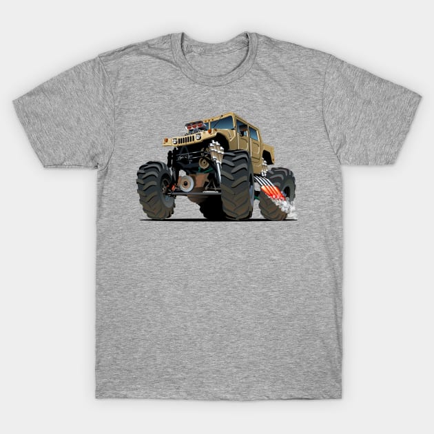 Cartoon monster truck T-Shirt by Mechanik